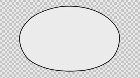 Speech Bubble sketch illustration hand drawn animation transparent Stock Footage 64951298