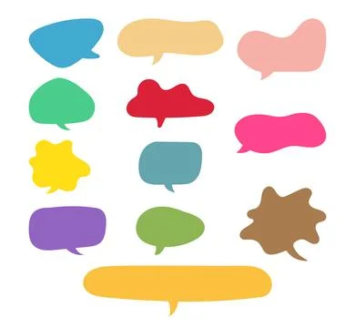 Speech Bubble, Speech balloon icon, Chat Clouds Dialog, Balloon Chat Hand d.. Stock Illustration