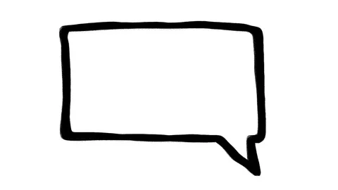 Speech Bubble Square Scribble Doodle Hand Drawn Animation 스톡 동영상 102048818