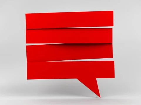 Speech bubble strip blank Illustrazione stock