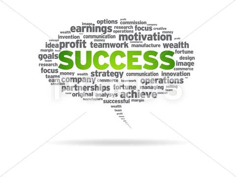Speech bubble - success Stock Illustration