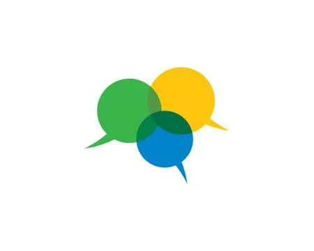 Speech bubble symbol illustration Stock Illustration