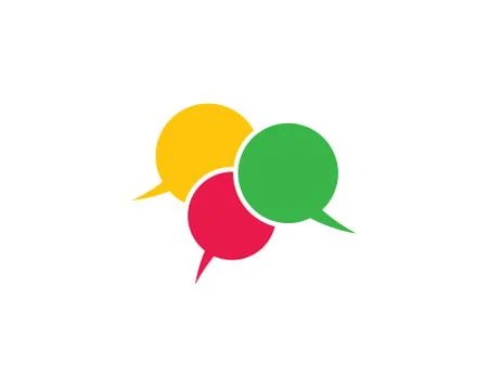 Speech bubble symbol illustration Stock Illustration