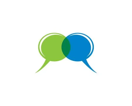 Speech bubble symbol illustration Stock Illustration