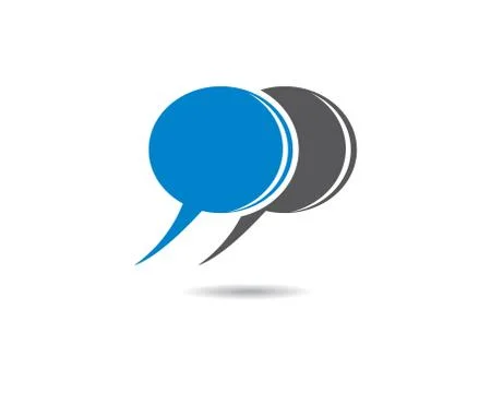 Speech bubble symbol illustration Stock Illustration