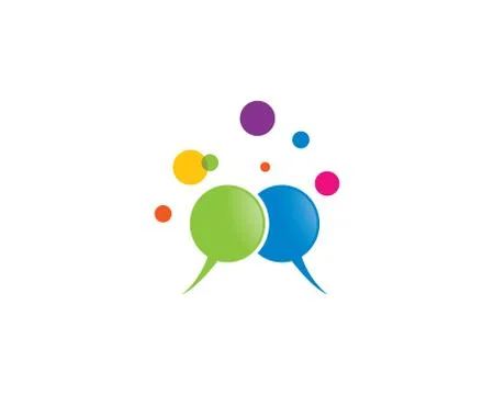 Speech bubble symbol illustration Stock Illustration