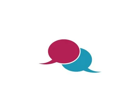 Speech bubble symbol illustration Stock Illustration