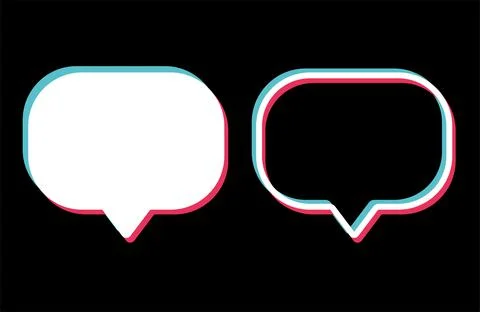Speech bubble symbol isolated on background. Chat communication sign. Message Illustrazione stock