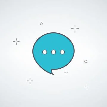 Speech bubble. talk communication speech bubbles. Dialog elements. Conversati Illustrazione stock
