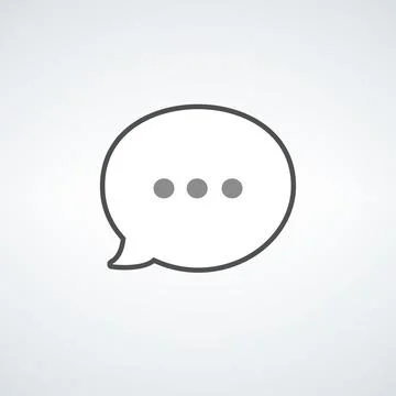 Speech bubble. talk communication speech bubbles. Dialog elements. Conversati Stock Illustration