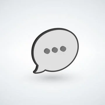 Speech bubble. talk communication speech bubbles. Dialog elements. Conversati Stock Illustration