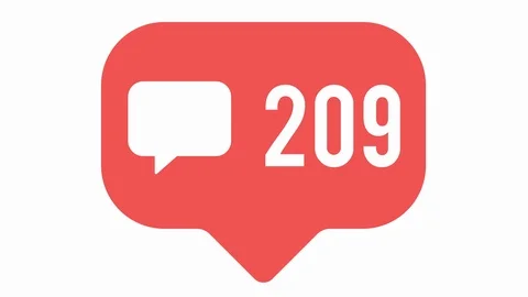 Speech bubble talk number counter Stock Footage 125147107