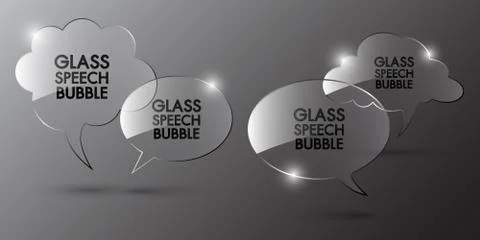 Speech bubble template design Stock Illustration