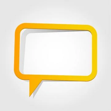 Speech bubble template design Stock Illustration