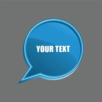 Speech Bubble Template Design Stock Illustration