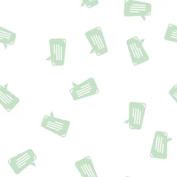 Speech bubble testimonial glyph vector seamless pattern Illustrazione stock