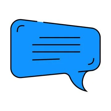 Speech bubble testimonial icon color illustration 스톡 일러스트