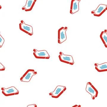 Speech bubble testimonial isometric icon seamless pattern Illustrazione stock