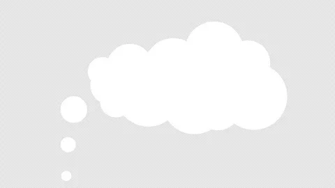 Speech bubble for text on transparent background. Video stock 303224746