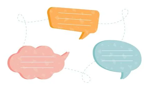 Speech bubble with texture. Vector illustration Stock Illustration