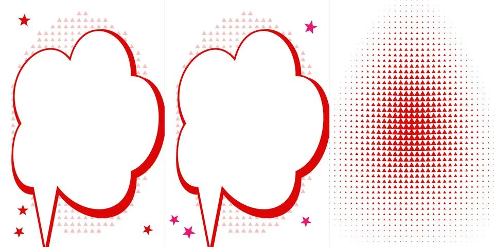 Speech bubble thought bubble comic pop art conversation communication イラスト素材
