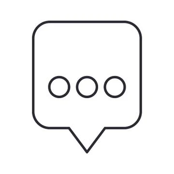 Speech bubble with three dots icon 库存插图