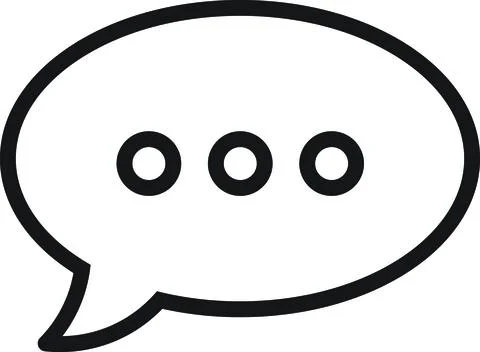 Speech Bubble Typing Message Stock Illustration