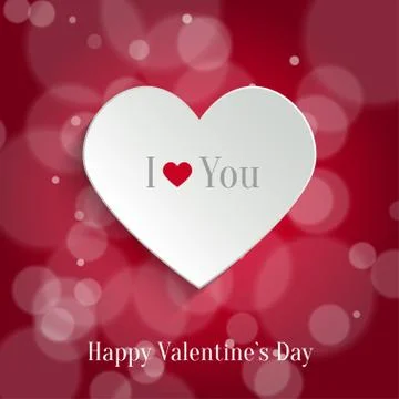 Speech bubble. Valentine's day backround Stock Illustration