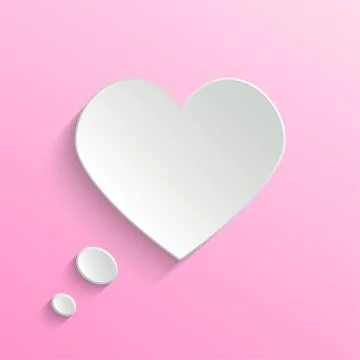 Speech bubble. Valentine's day backround Stockillustratie