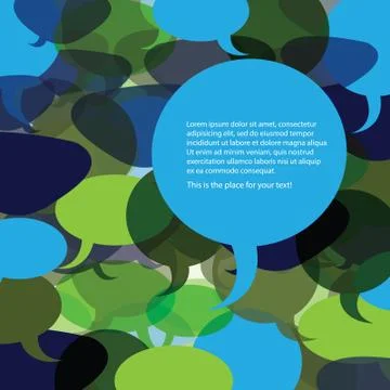 Speech Bubble Vector Background Stock Illustration