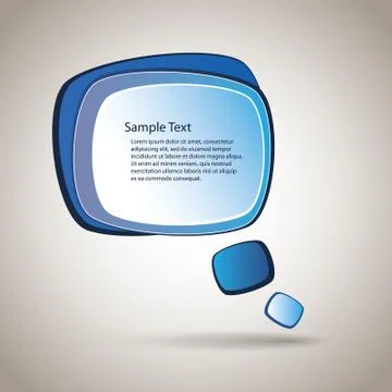 Speech Bubble Vector Background Stock Illustration