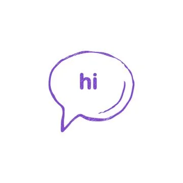 Speech bubble vector icon. Stock Illustration