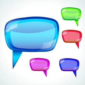 Speech bubble - vector illustration Stock Illustration