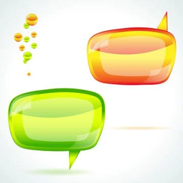 Speech bubble - vector illustration Stock Illustration