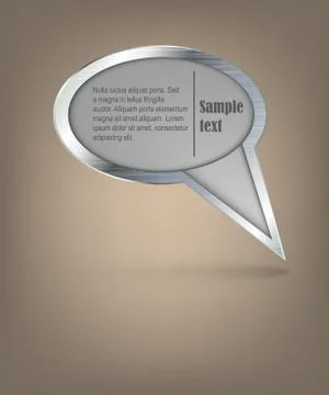 Speech bubble vector . simple design Stock Illustration