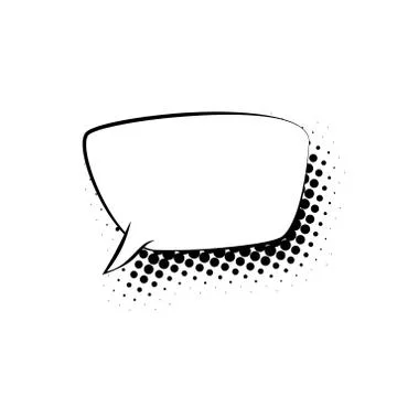 Speech Bubble on White Background Stock Illustration