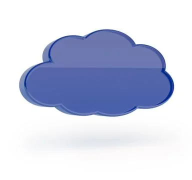 Speech bubble on white Stock Illustration