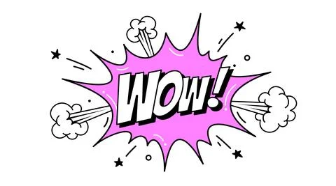 Speech Bubble Wow. Banner, speech bubble Stock Illustration