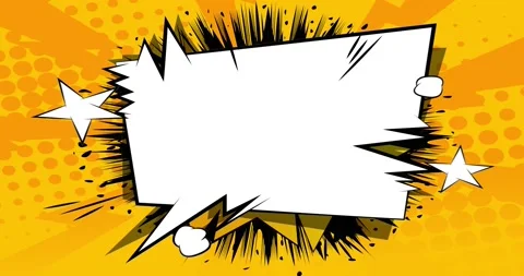 Speech bubble on yellow background Stock Footage 172516579