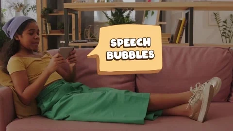 Speech Bubbles And Titles for After Effects 스톡 After Effects