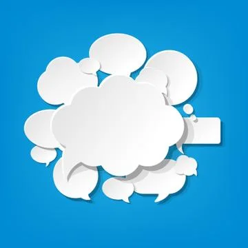 Speech Bubbles Banner Illustrazione stock