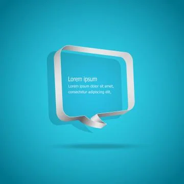 Speech bubbles on blue background Stock Illustration