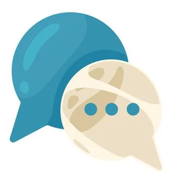 Speech bubbles chat glassmorphism Stock Illustration
