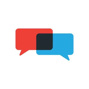 Speech bubbles, chat icon, message communication talk concept. Stock vector Stockillustratie