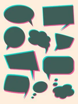 Speech bubbles collection Stock-Illustration