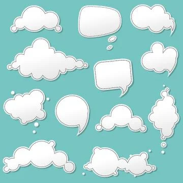 Speech Bubbles Collection Stock Illustration