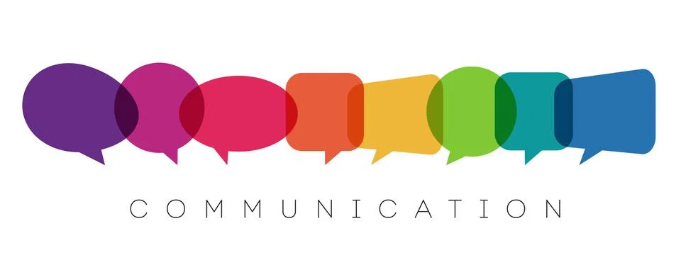 Speech bubbles, communication concept, vector illustration Stock Illustration
