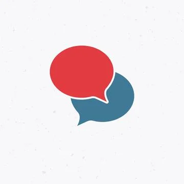 Speech bubbles communication icon. talking symbol. Support chat. Stock vector Stock Illustration
