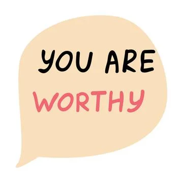 Speech bubbles with compliment phrases, self love quotes Stock Illustration