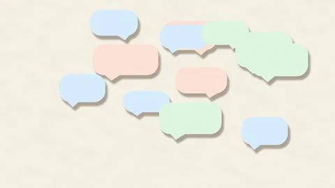 Speech bubbles conversation graphic design illustration Stock Illustration